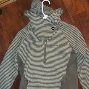 Avalanche Green stripped hoodie cool collar